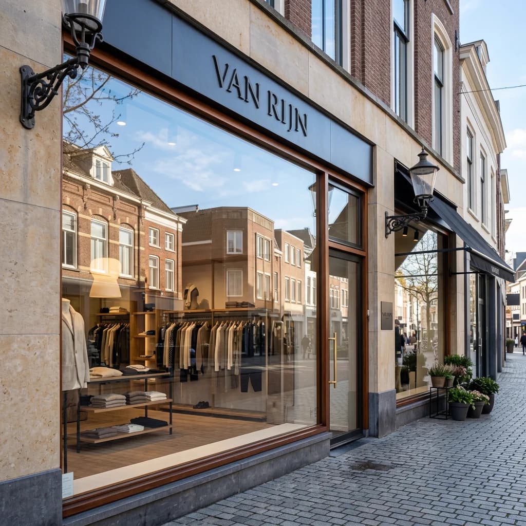 Schone zakelijke etalage in Eindhoven
